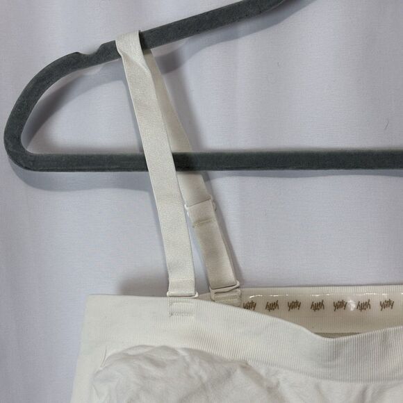 Yitty Nearly Naked Shaping Bandeau Womens 3X/4X Ivory Bralette Removeable Strap - Picture 7 of 12